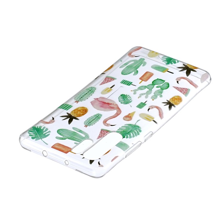 Pattern Printing Soft TPU Back Case for Huawei P30 Pro - Flamingo-3