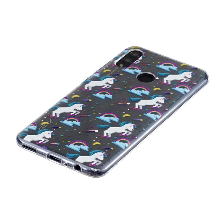 Pattern Printing Soft TPU Cover for Huawei P Smart (2019) - Unicorn-2