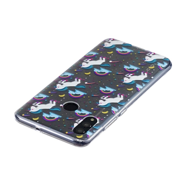 Pattern Printing Soft TPU Cover for Huawei P Smart (2019) - Unicorn-3