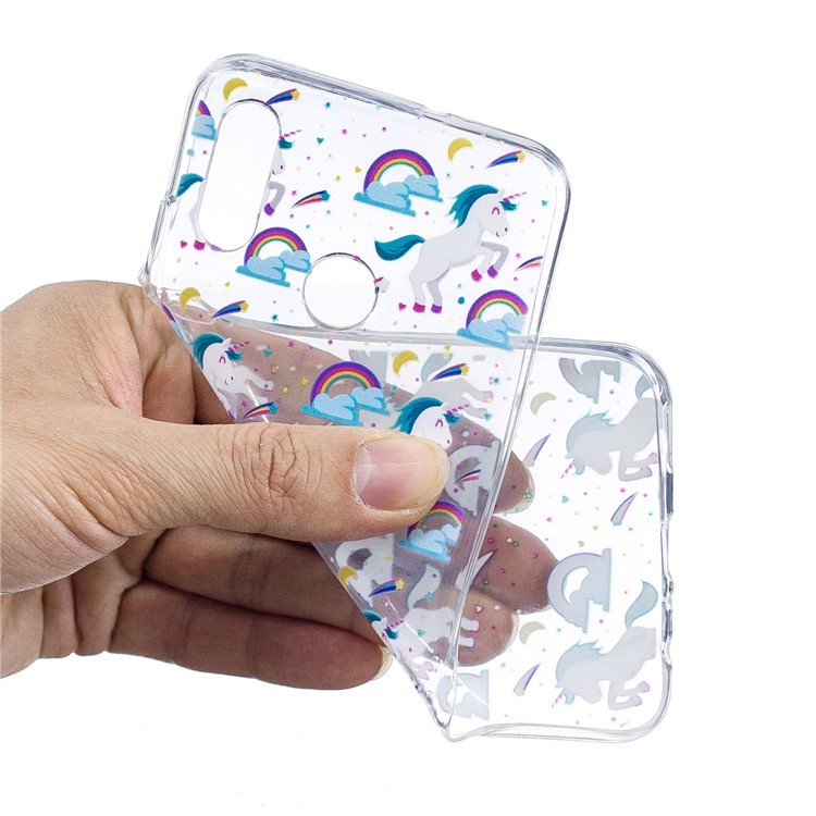 Pattern Printing Soft TPU Cover for Huawei P Smart (2019) - Unicorn-4