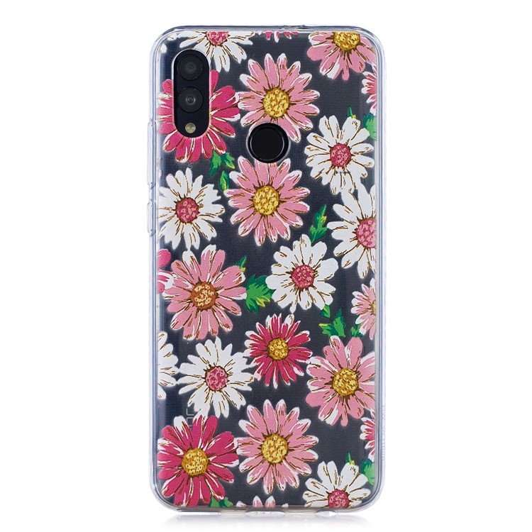 Pattern Printing Soft TPU Shell for Huawei P Smart (2019) - Daisy-1