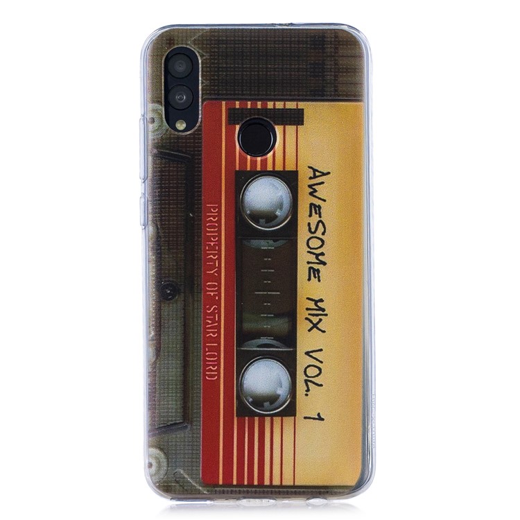 Pattern Printing Soft TPU Back Cover for Huawei P Smart (2019) - Tape-1