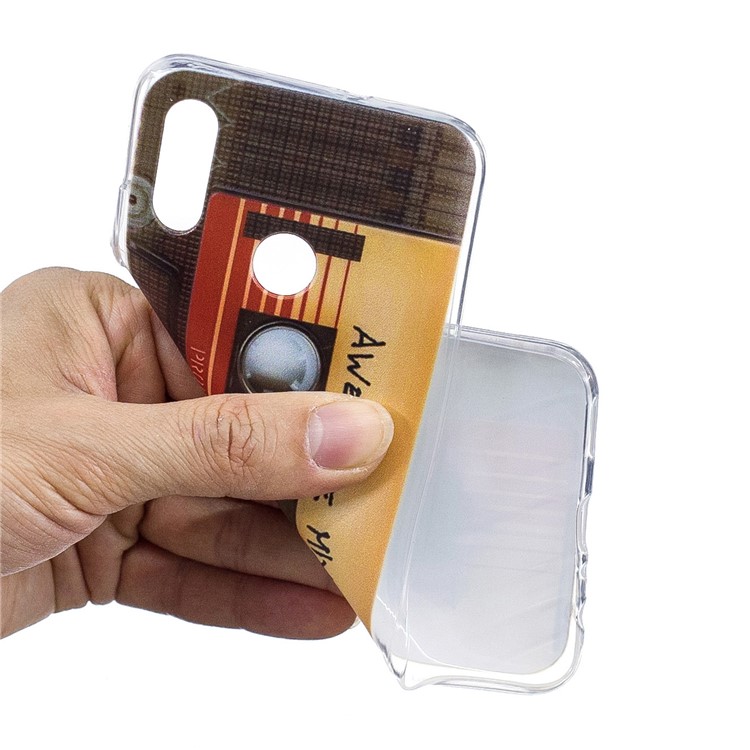 Pattern Printing Soft TPU Back Cover for Huawei P Smart (2019) - Tape-4