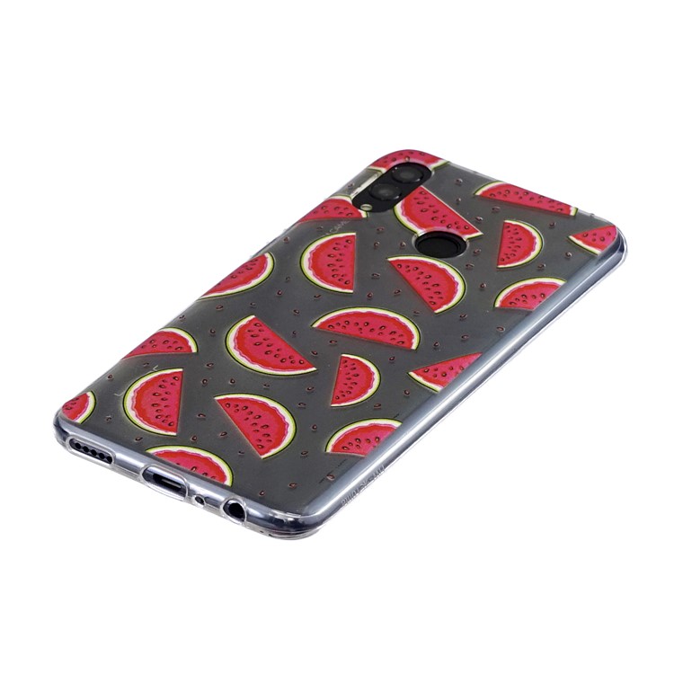 Pattern Printing Soft TPU Back Shell for Huawei P Smart (2019) - Watermelon-2