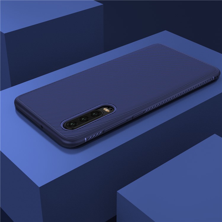 Jazz Series Twill Texture Protective TPU Case Shell for Huawei P30 - Blue-10
