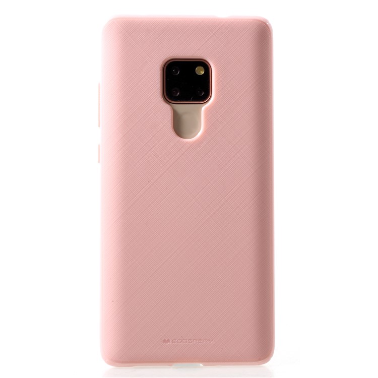 MERCURY GOOSPERY Style Lux Textured TPU Shell for Huawei Mate 20 - Pink-1