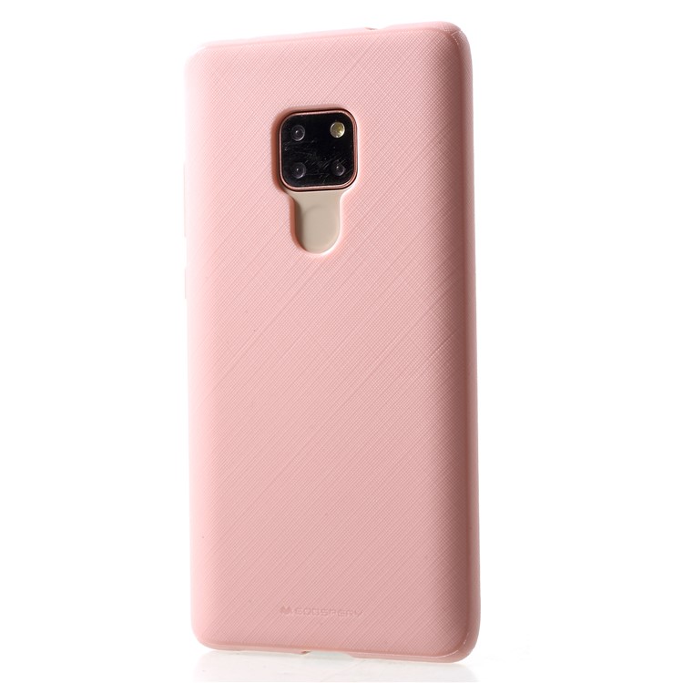 MERCURY GOOSPERY Style Lux Textured TPU Shell for Huawei Mate 20 - Pink-3
