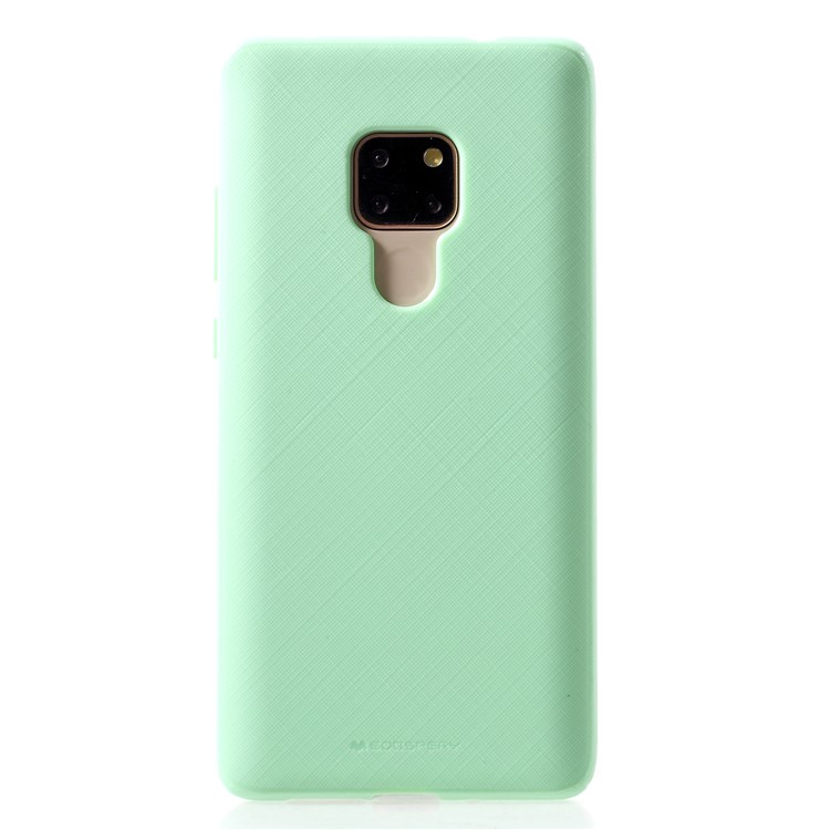 MERCURY GOOSPERY Style Lux Textured TPU Mobile Phone Case for Huawei Mate 20 - Cyan-1