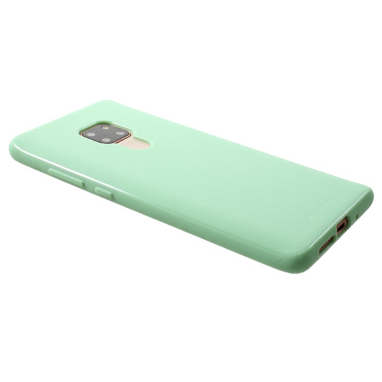 MERCURY GOOSPERY Style Lux Textured TPU Mobile Phone Case for Huawei Mate 20 - Cyan-4