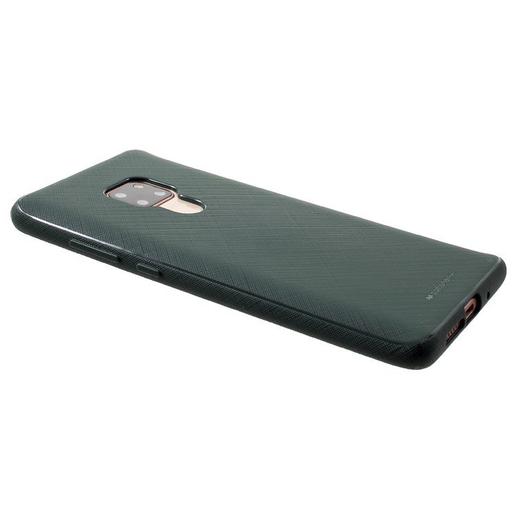 MERCURY GOOSPERY Style Lux Textured TPU Cell Phone Case for Huawei Mate 20 - Dark Green-4