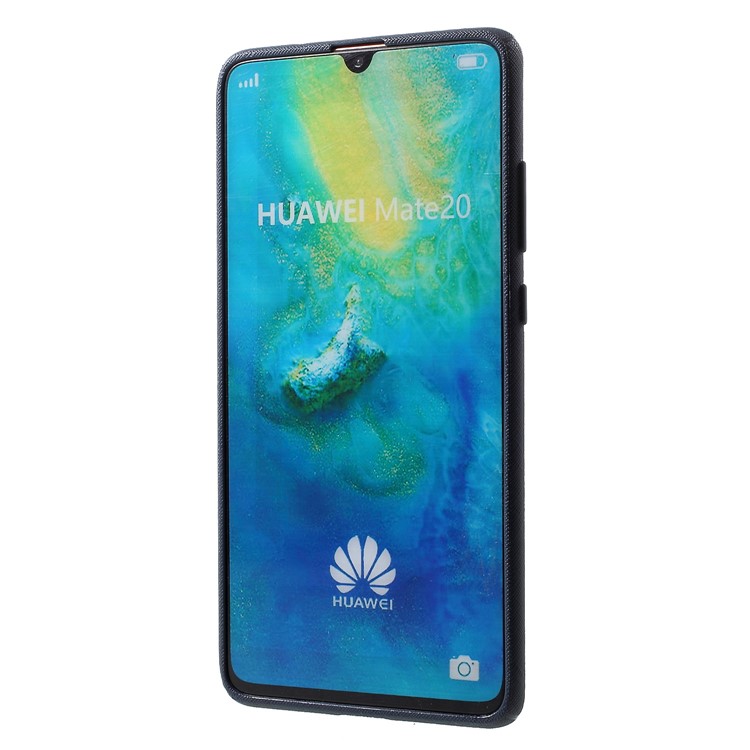 MERCURY GOOSPERY Style Lux Textured TPU Protective Case for Huawei Mate 20 - Dark Blue-2
