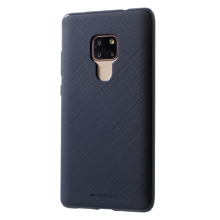 MERCURY GOOSPERY Style Lux Textured TPU Protective Case for Huawei Mate 20 - Dark Blue-3