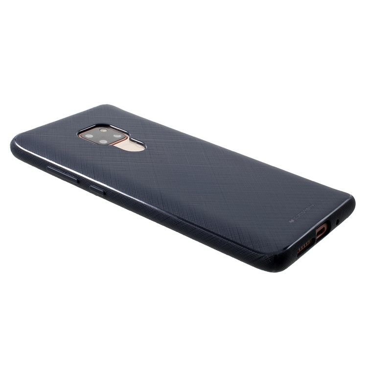 MERCURY GOOSPERY Style Lux Textured TPU Protective Case for Huawei Mate 20 - Dark Blue-4