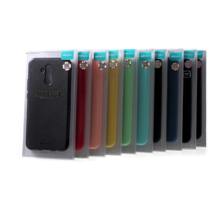 MERCURY GOOSPERY Style Lux Textured TPU Casing for Huawei Mate 20 Lite - Rose-4