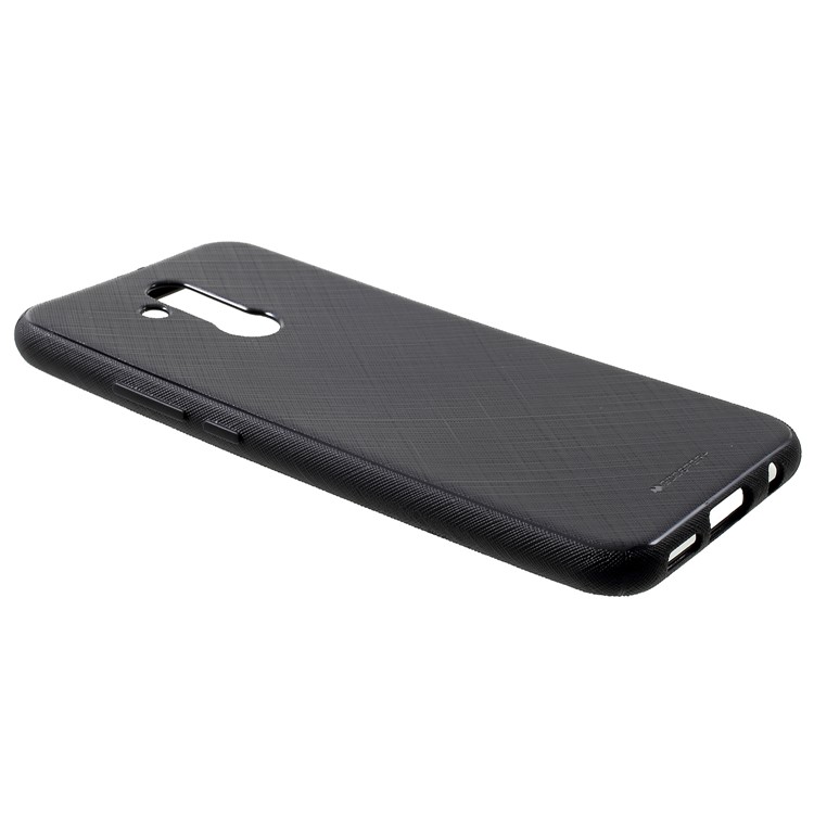 MERCURY GOOSPERY Style Lux Textured TPU Case for Huawei Mate 20 Lite - Black-4