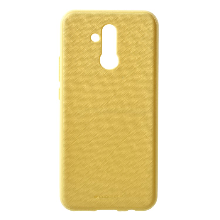 MERCURY GOOSPERY Style Lux Textured TPU Shell for Huawei Mate 20 Lite - Yellow-1