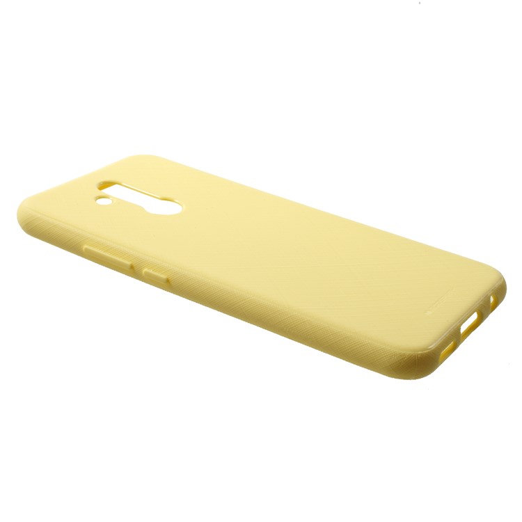 MERCURY GOOSPERY Style Lux Textured TPU Shell for Huawei Mate 20 Lite - Yellow-2