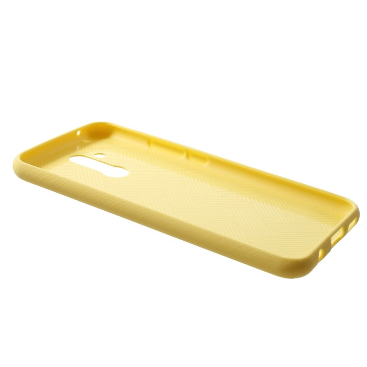 MERCURY GOOSPERY Style Lux Textured TPU Shell for Huawei Mate 20 Lite - Yellow-3