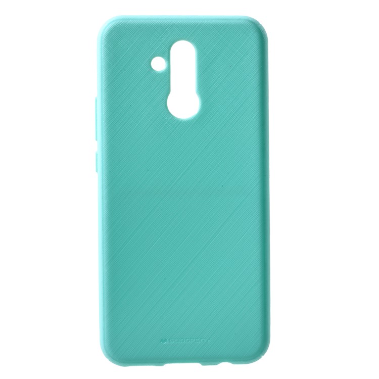 MERCURY GOOSPERY Style Lux Textured TPU Phone Cover for Huawei Mate 20 Lite - Cyan-1
