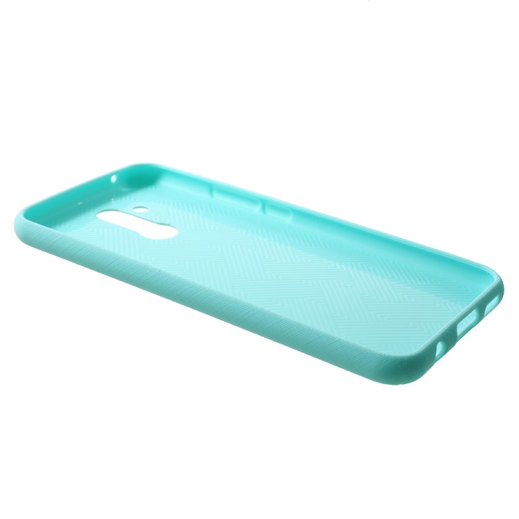 MERCURY GOOSPERY Style Lux Textured TPU Phone Cover for Huawei Mate 20 Lite - Cyan-3