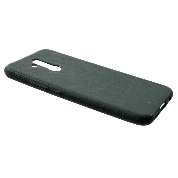 MERCURY GOOSPERY Style Lux Textured TPU Mobile Case for Huawei Mate 20 Lite - Blackish Green-2