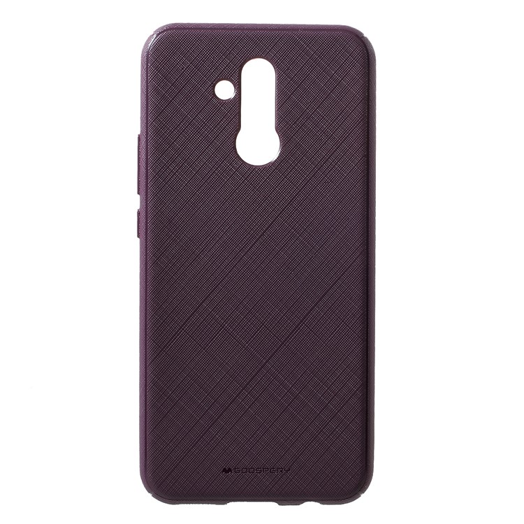 MERCURY GOOSPERY Style Lux Textured TPU Case Shell for Huawei Mate 20 Lite - Purple-1