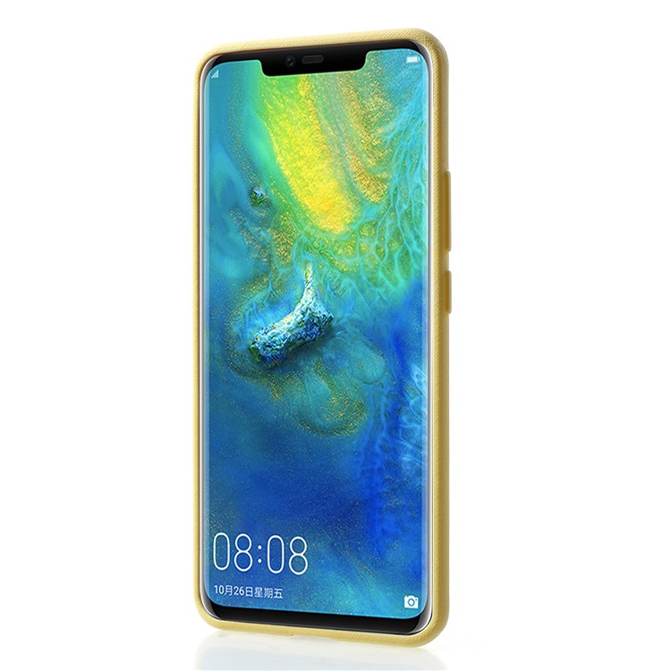 MERCURY GOOSPERY Style Lux Textured TPU Cell Phone Shell for Huawei Mate 20 Pro - Yellow-2