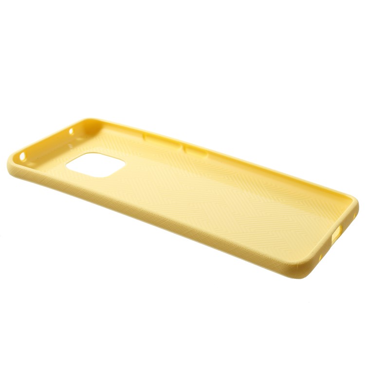 MERCURY GOOSPERY Style Lux Textured TPU Cell Phone Shell for Huawei Mate 20 Pro - Yellow-5