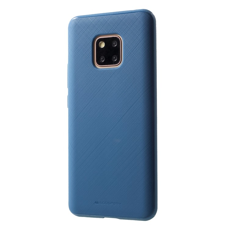 MERCURY GOOSPERY Style Lux Textured TPU Mobile Casing for Huawei Mate 20 Pro - Baby Blue-3