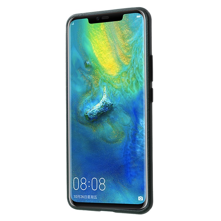 MERCURY GOOSPERY Style Lux Textured TPU Accessory Cover for Huawei Mate 20 Pro - Blackish Green-2