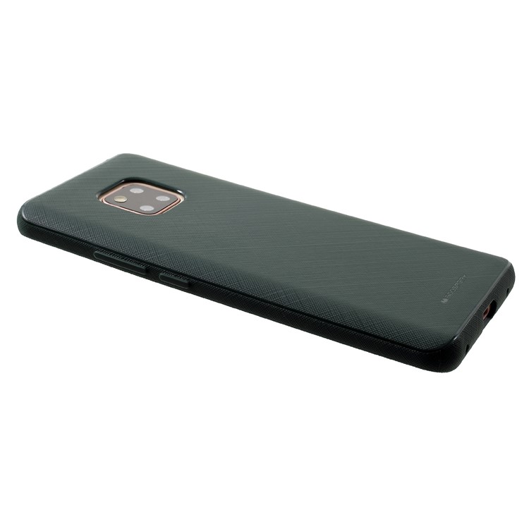 MERCURY GOOSPERY Style Lux Textured TPU Accessory Cover for Huawei Mate 20 Pro - Blackish Green-4