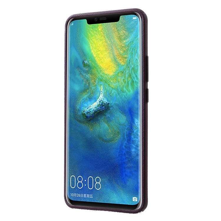 MERCURY GOOSPERY Style Lux Textured TPU Protection for Huawei Mate 20 Pro - Purple-2