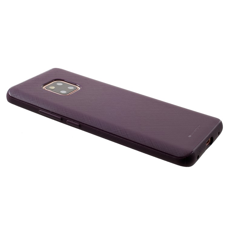 MERCURY GOOSPERY Style Lux Textured TPU Protection for Huawei Mate 20 Pro - Purple-4