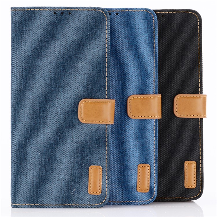 Oxford Cloth Wallet Stand PU Leather Cover for Huawei P30 Pro - Black-6