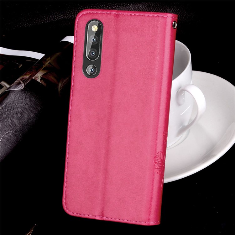 Отпечаток Клевер Шаблон Кожаный Чехол Для Кошелька Чехол Для Huawei P30 - Роза-11