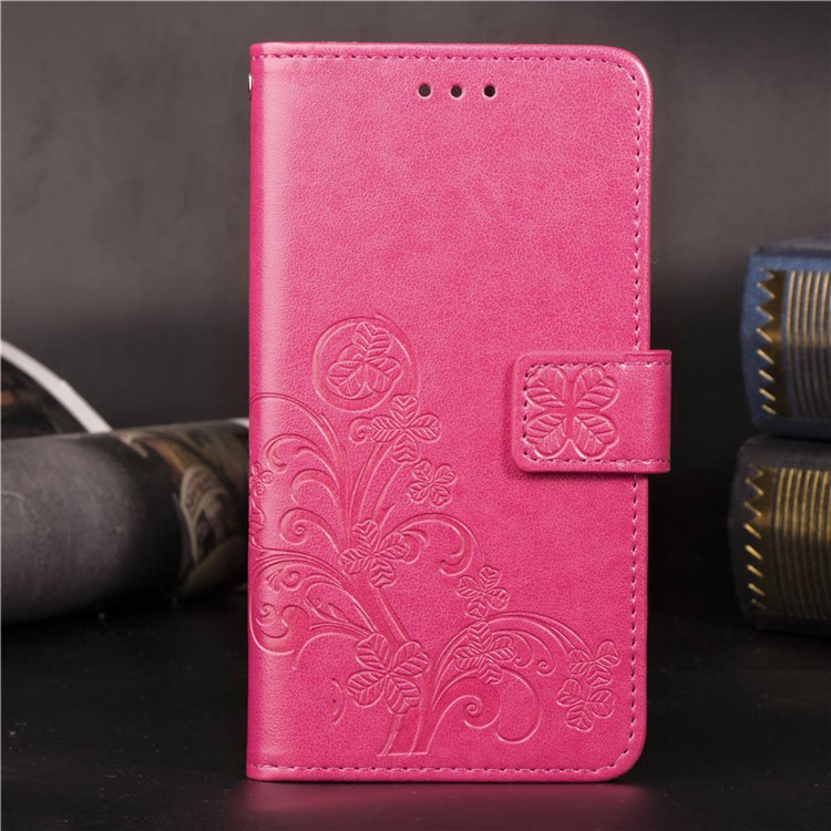 Отпечаток Клевер Шаблон Кожаный Чехол Для Кошелька Чехол Для Huawei P30 - Роза-13