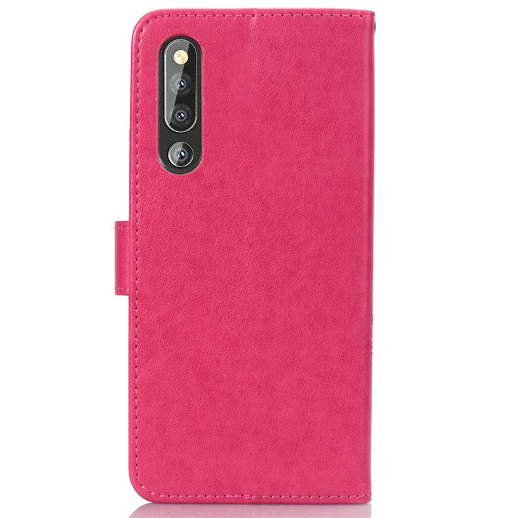 Отпечаток Клевер Шаблон Кожаный Чехол Для Кошелька Чехол Для Huawei P30 - Роза-3