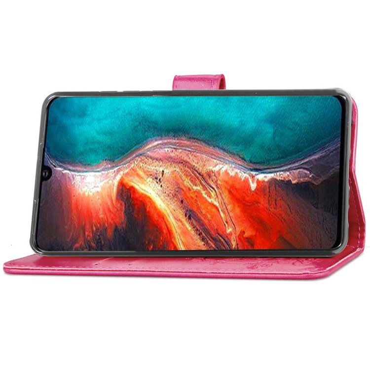 Отпечаток Клевер Шаблон Кожаный Чехол Для Кошелька Чехол Для Huawei P30 - Роза-5