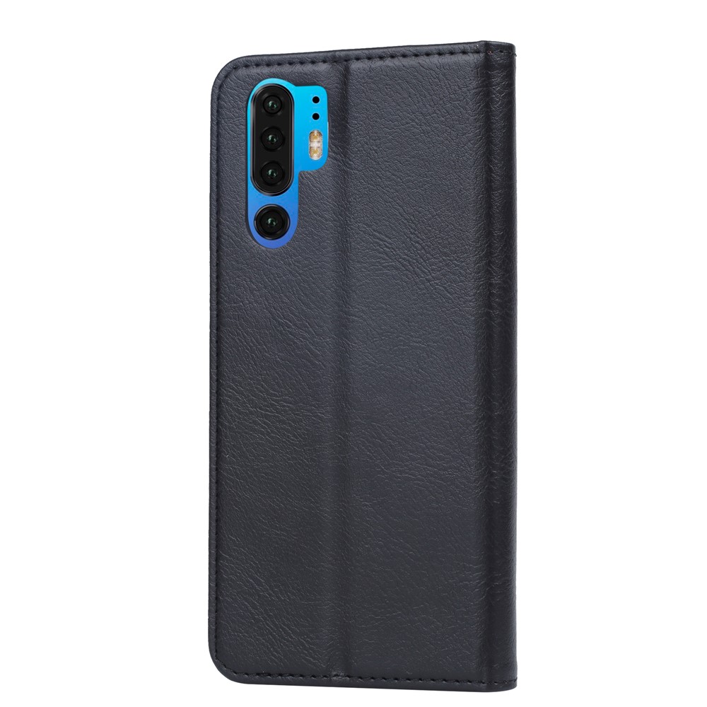 PU Leather Auto-absorbed Stand Wallet Protective Case for Huawei P30 Pro - Black-3