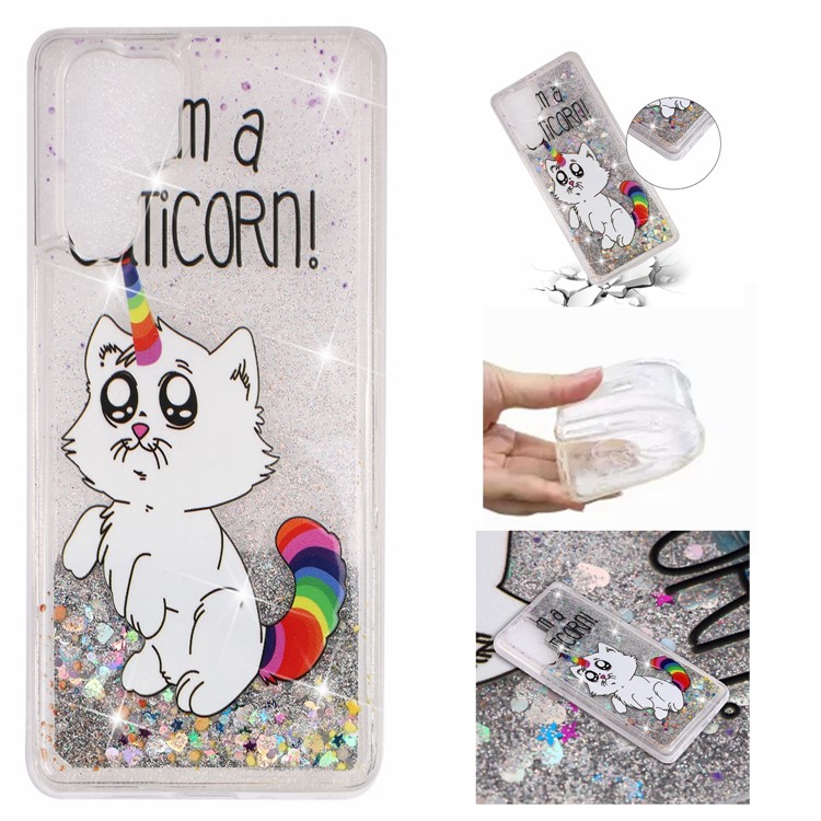 Cell Phone Casing for Huawei P30 Pro Dynamic Glitter Powder Sequins Patterned TPU Case - Caticorn-1