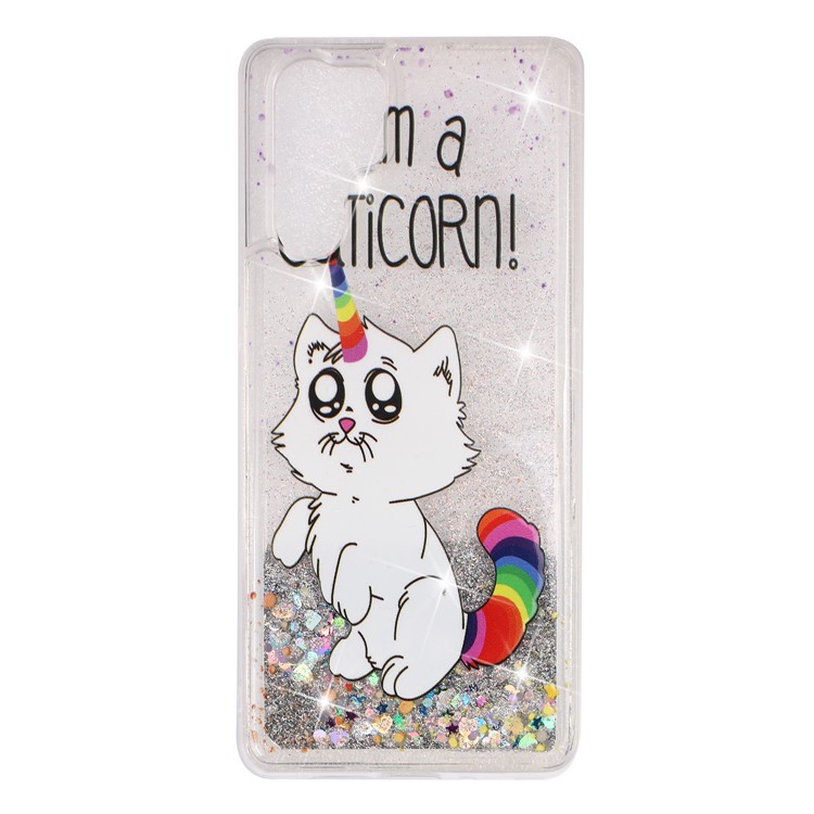 Cell Phone Casing for Huawei P30 Pro Dynamic Glitter Powder Sequins Patterned TPU Case - Caticorn-2
