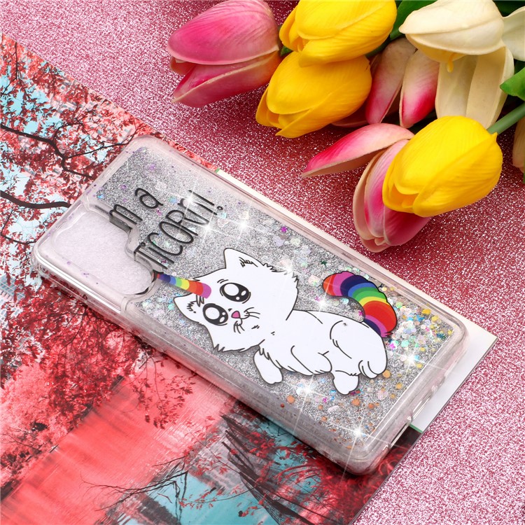 Cell Phone Casing for Huawei P30 Pro Dynamic Glitter Powder Sequins Patterned TPU Case - Caticorn-6