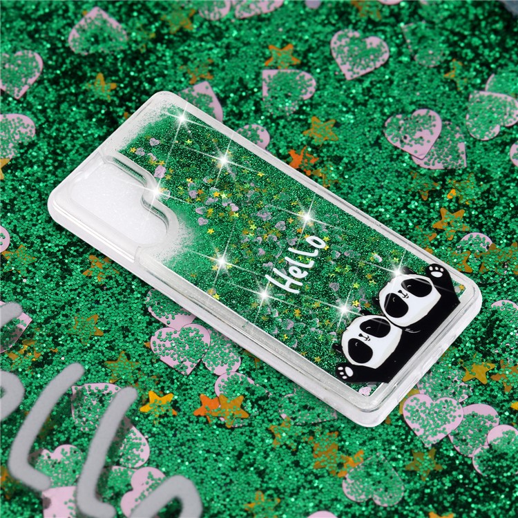 Mobile Shell for Huawei P30 Pro Dynamic Glitter Powder Sequins Patterned TPU Case - Hello Panda-5