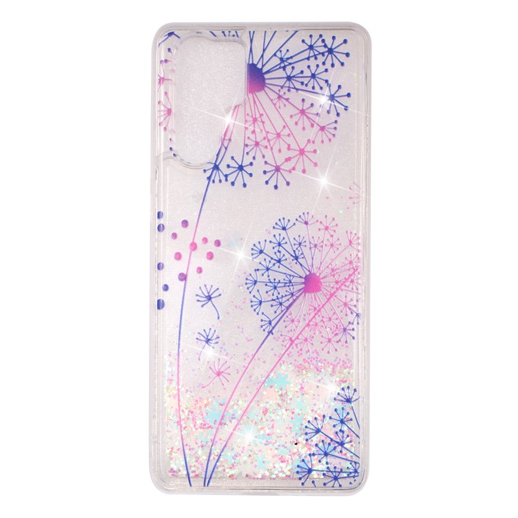 Schutzhülle Für Huawei P30 Pro Dynamisches Glitzerpulver-Pailletten-Muster In TPU-Gehäuse - Löwenzahn-2