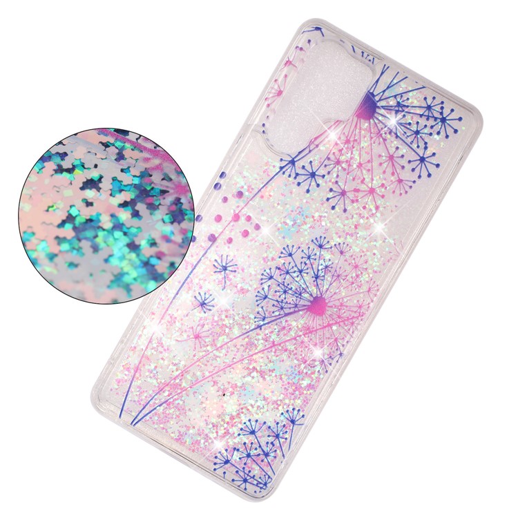 Schutzhülle Für Huawei P30 Pro Dynamisches Glitzerpulver-Pailletten-Muster In TPU-Gehäuse - Löwenzahn-3