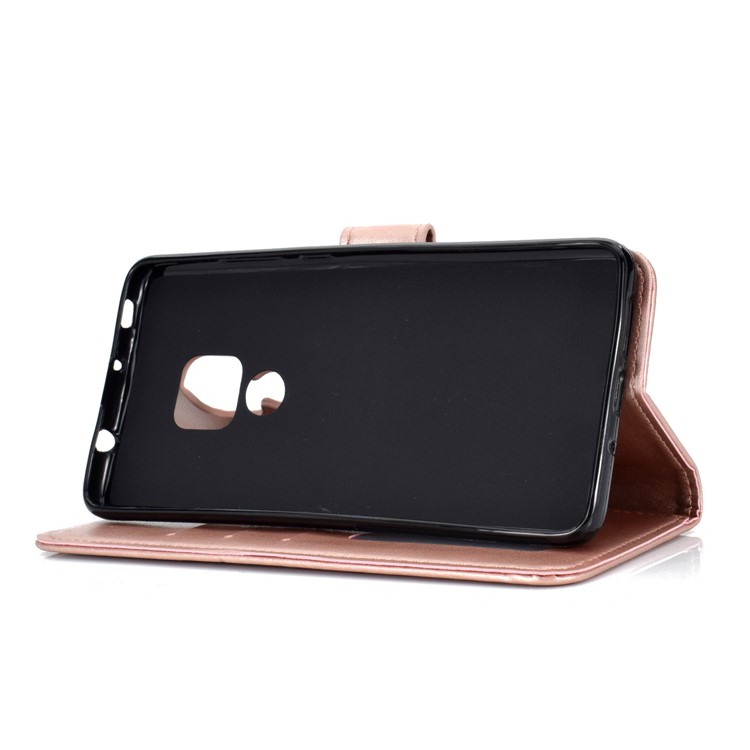 Imprinted Mandala Pattern PU Leather Protection Mobile Phone Cover for Huawei Mate 20 - Rose Gold-6