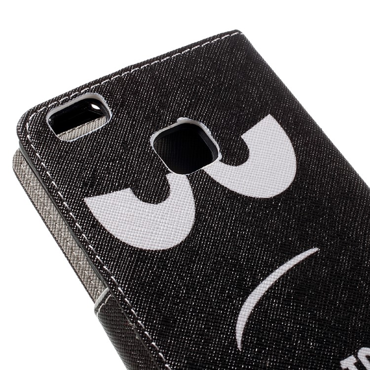 Patterned Leather Flip Case for Huawei P9 Lite - Do Not Touch My Phone-8