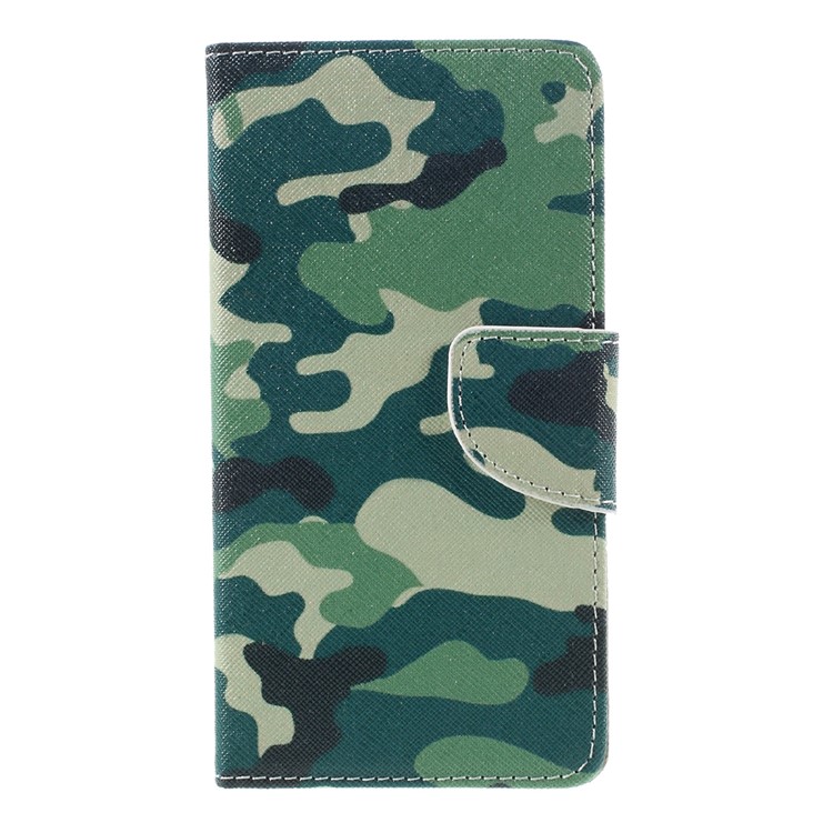 Pattern Printing Leather Flip Cover for Huawei P9 Lite - Camouflage Pattern-3