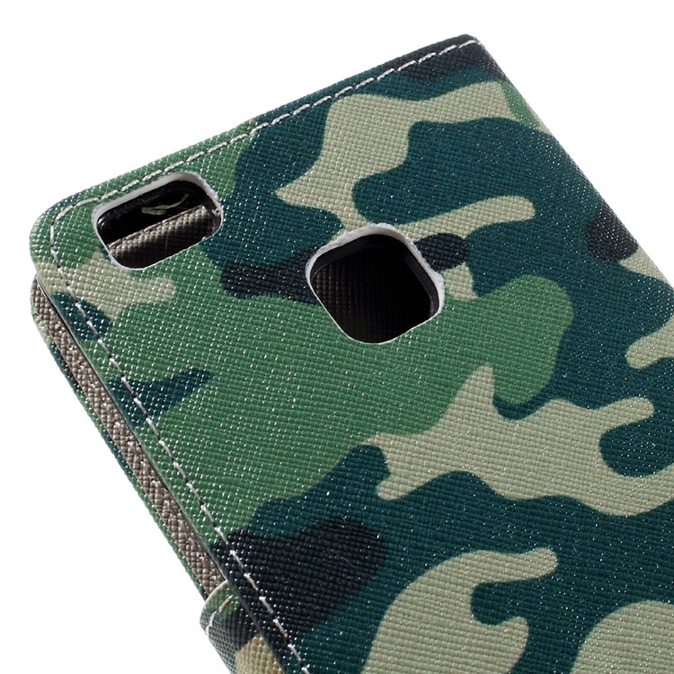 Pattern Printing Leather Flip Cover for Huawei P9 Lite - Camouflage Pattern-9