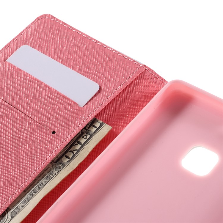 PU Leather Folio Cover for Huawei P9 Lite - Translucent Butterfly-7